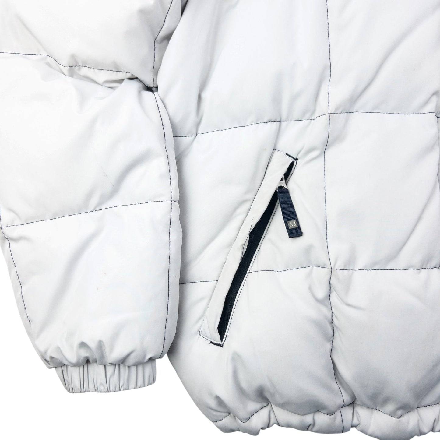 Vintage 2000s Armani Jeans Quilted Puffer Jacket Size M