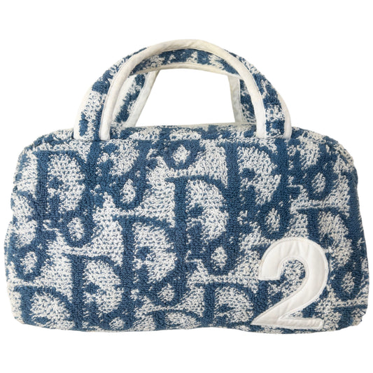 Vintage Dior Monogram Terry Cloth Handbag