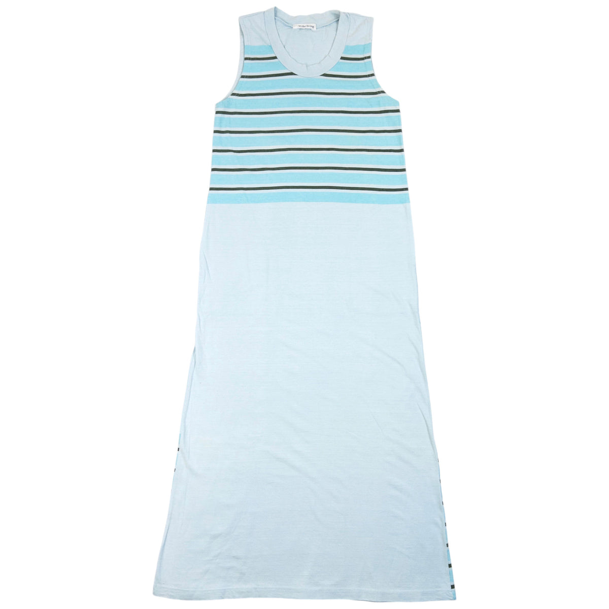 Vintage 2000s Yohji Yamamoto Striped Maxi Dress Womens Size M