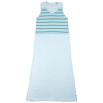 Vintage 2000s Yohji Yamamoto Striped Maxi Dress Womens Size M