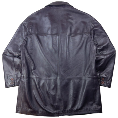 Vintage 2000s Versace Classic V2 Leather Jacket Size XXL