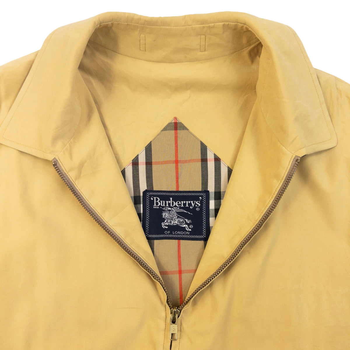 Vintage 90s Burberry Harrington Jacket in yellow, photo 3