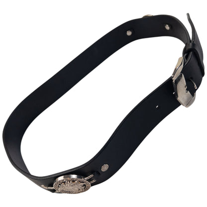 Vintage 90s Gianni Versace Embossed Leather Belt Size L