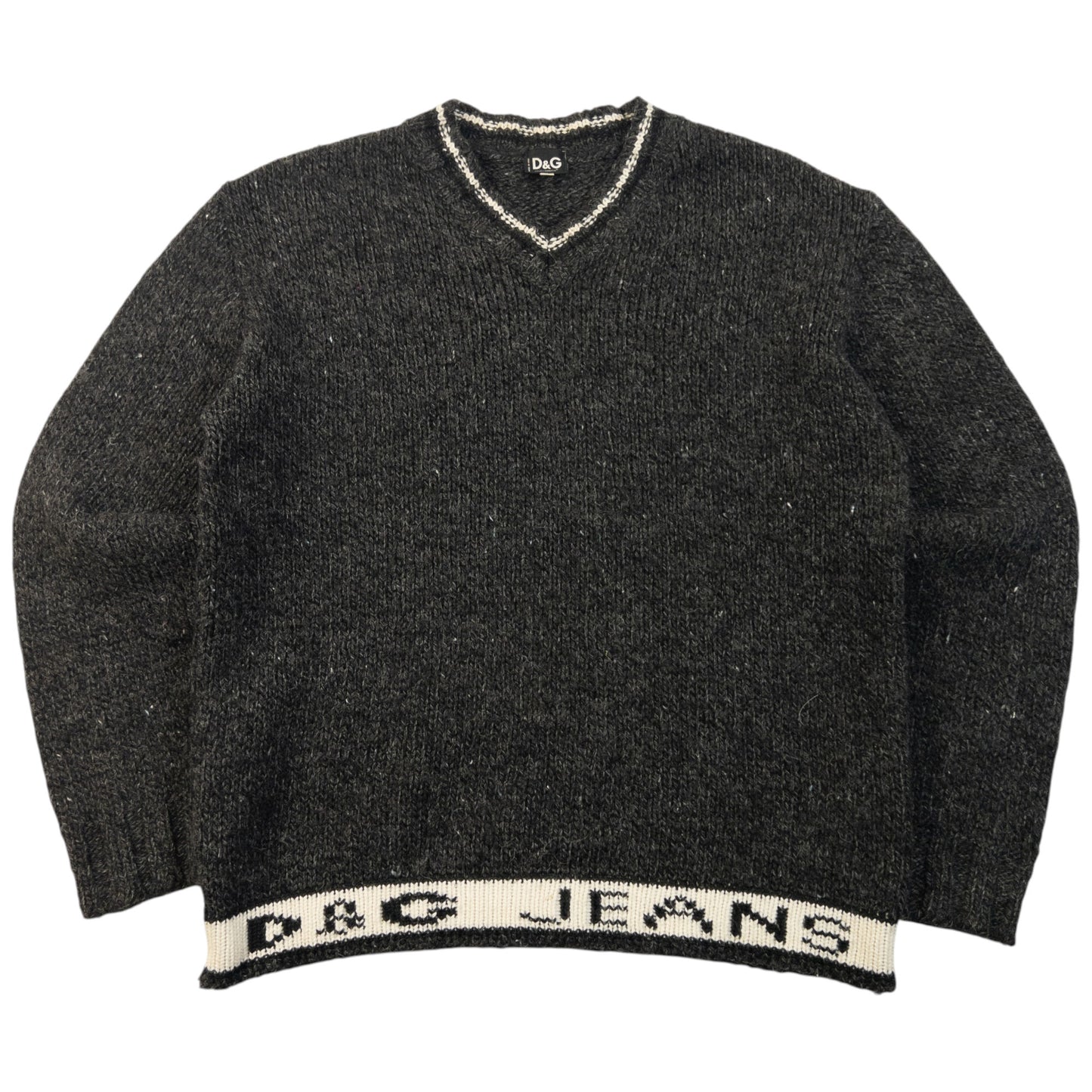 Vintage 2000s Dolce & Gabbana Wool Knit Jumper Womens Size L