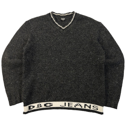 Vintage 2000s Dolce & Gabbana Wool Knit Jumper Womens Size L