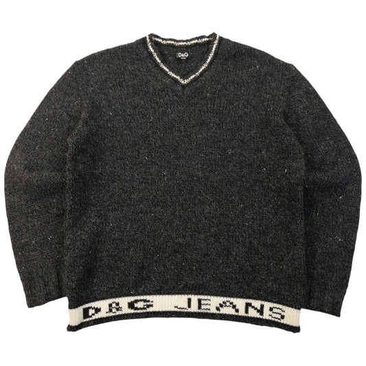 Vintage 2000s Dolce & Gabbana Wool Knit Jumper Womens Size L