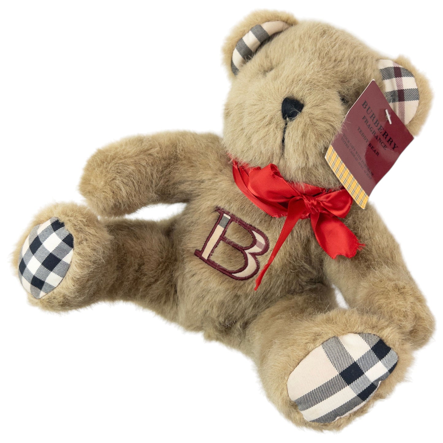 Vintage 2000s Burberry Nova Check Teddy Bear