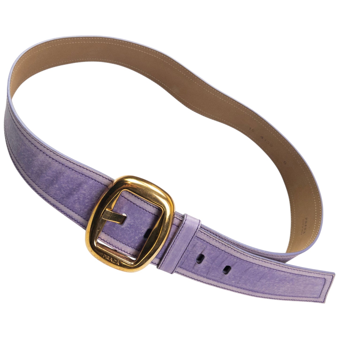 Vintage 90s Prada Leather Belt Womens Size XL