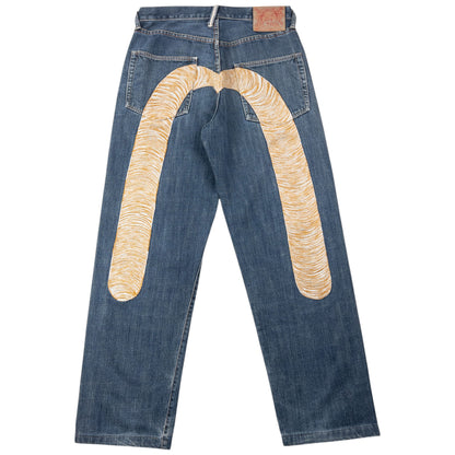 Vintage 2000s Evisu Embroidered Daicock Japanese Denim Jeans Size W30