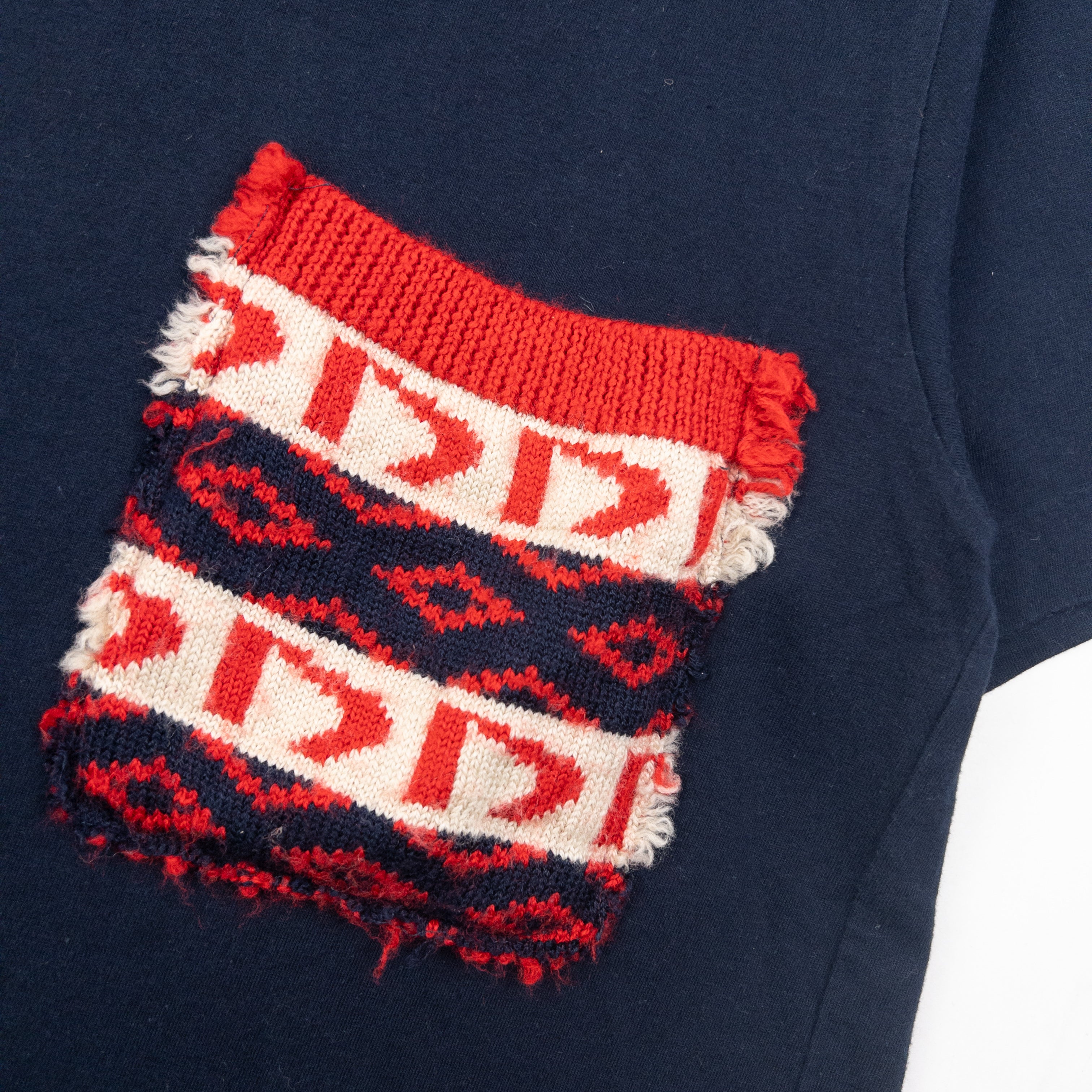 Vintage 2010 Comme Des Garçons HOMME Knit Pocket T Shirt Size M