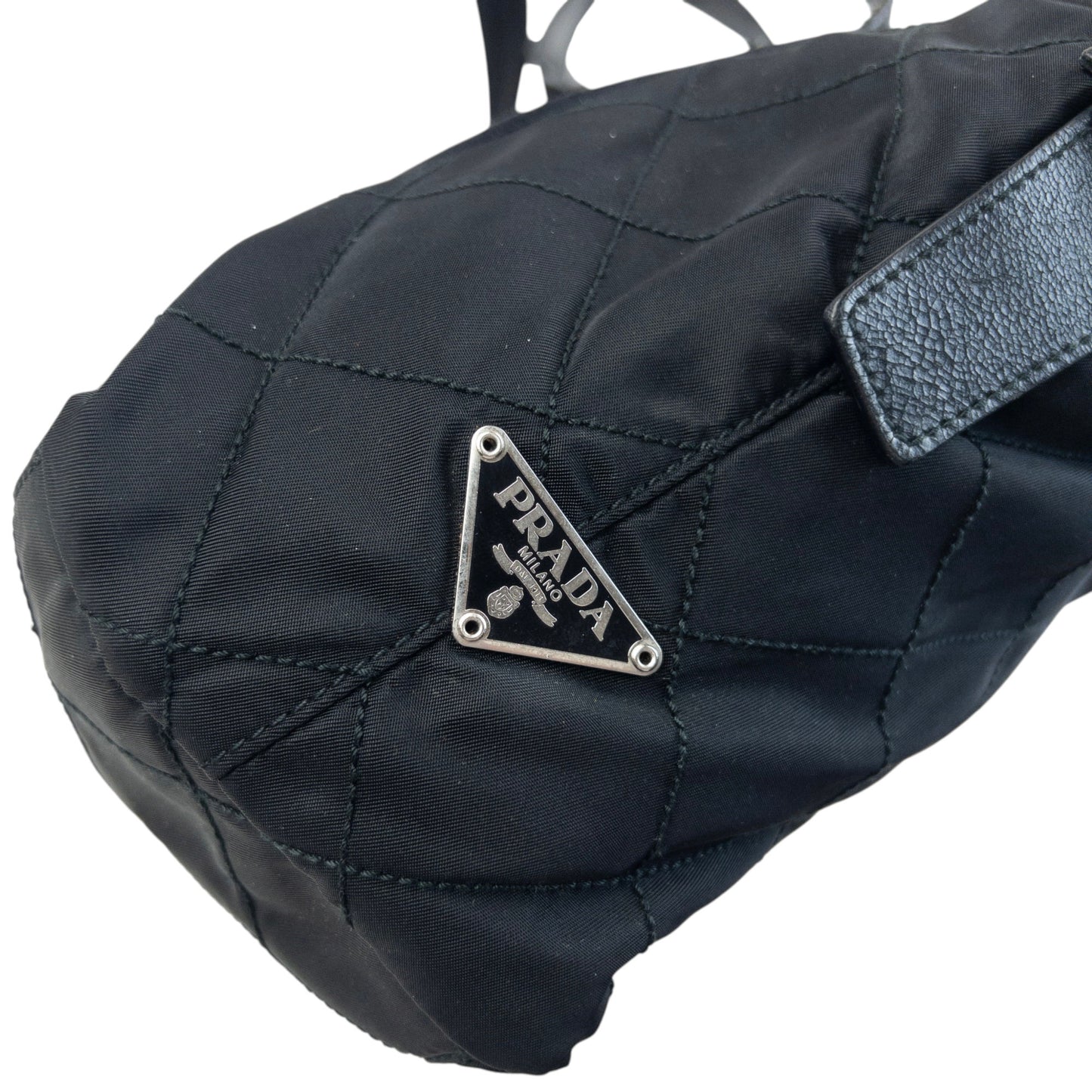 Vintage 2000s Prada Quilted Shoulder Bag