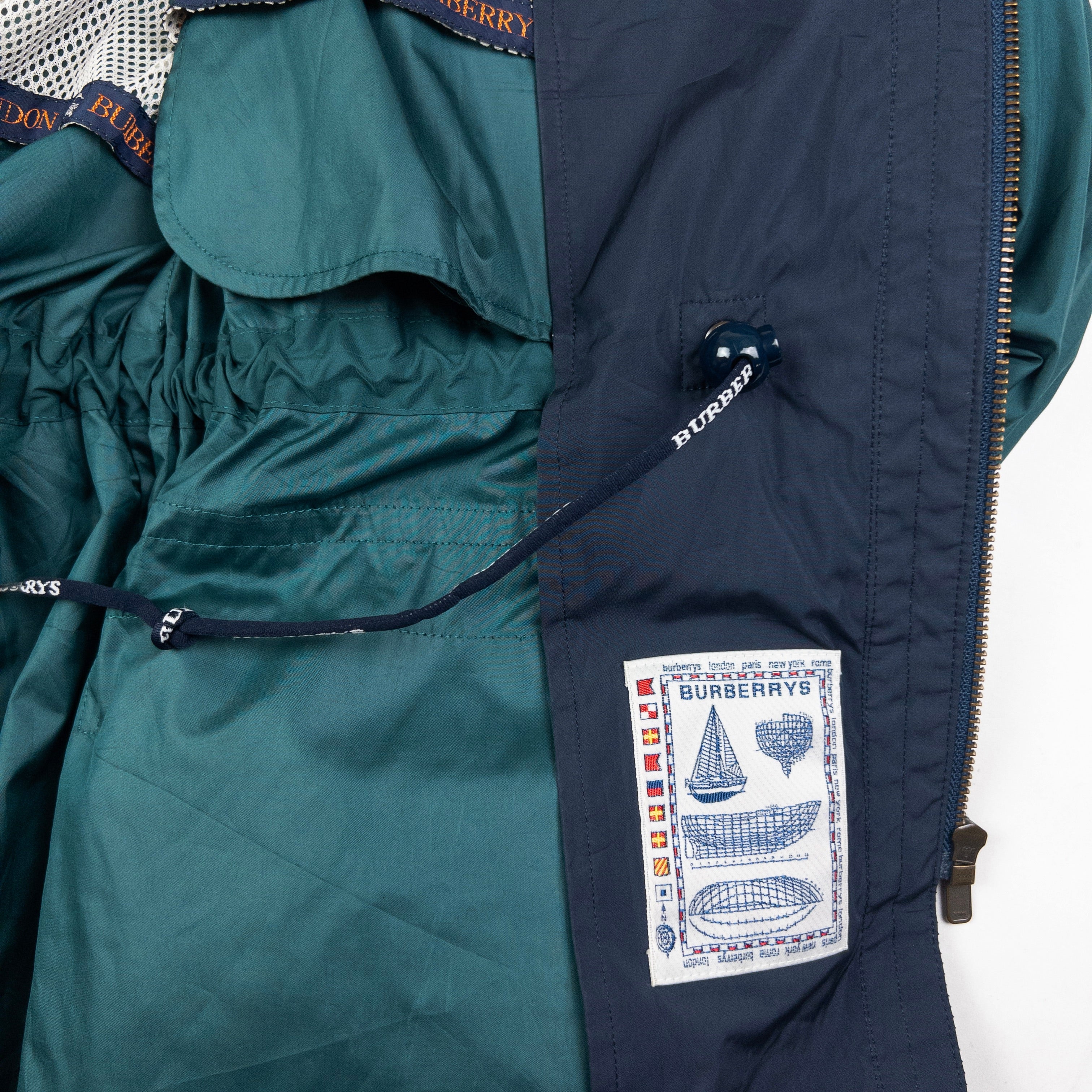 Vintage Burberry Zip Up Jacket Size M