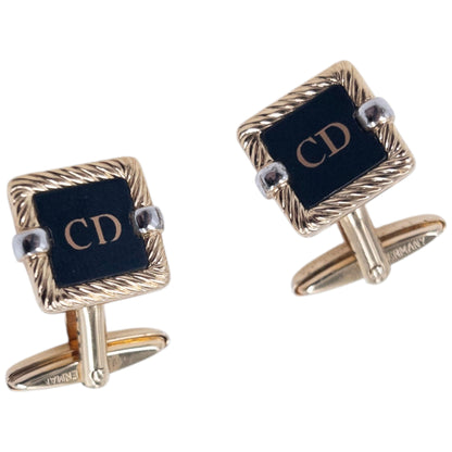 Vintage 2000s Dior Embossed Cufflinks