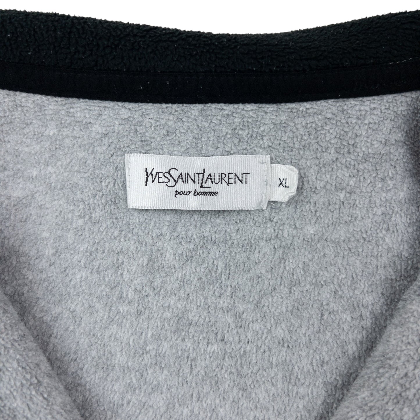 Vintage 2000s YSL Yves Saint Laurent Q Zip Fleece Sweatshirt Size XL