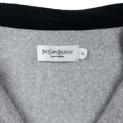 Vintage 2000s YSL Yves Saint Laurent Q Zip Fleece Sweatshirt Size XL