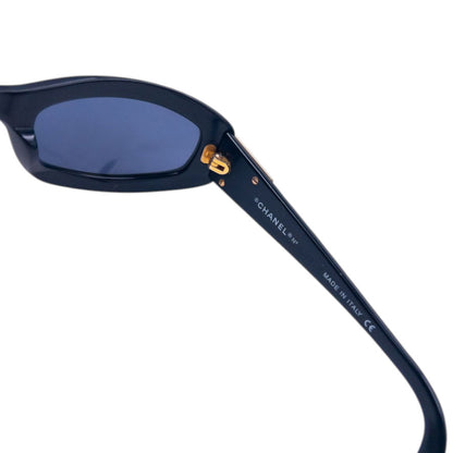 Vintage 2000s Chanel Embossed Sunglasses