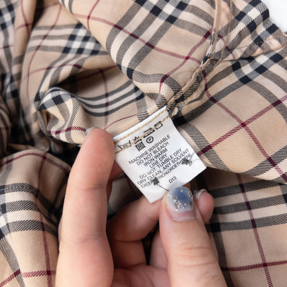 Vintage 2000s Burberry Nova Check Long Sleeve Button Up Shirt Size L