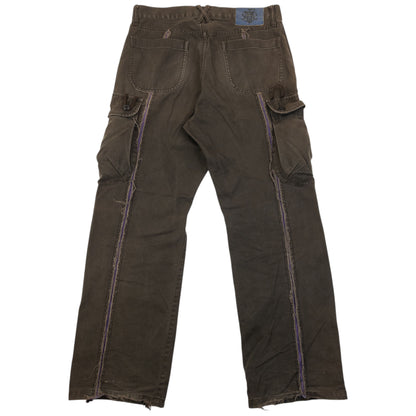 Vintage 2000s PPFM Exposed Seam Cargo Trousers Size W32