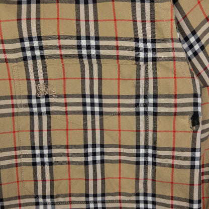 Vintage Burberry Nova Check Long Sleeve Button Up Shirt Size S