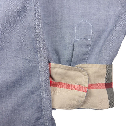 Vintage Burberry Nova Check Cuff Long Sleeve Button Up Shirt Size M