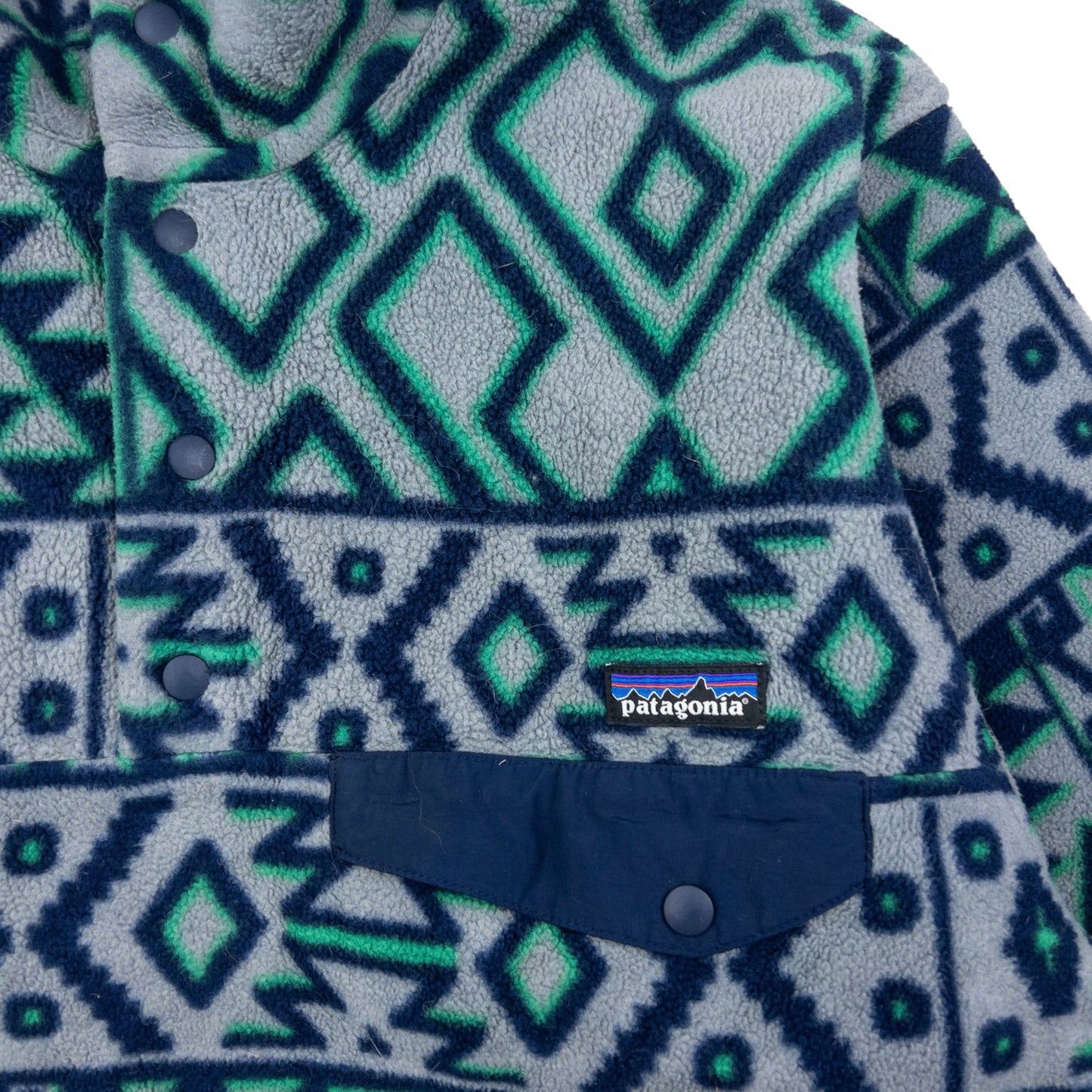 Vintage Patagonia Aztec Snap T Button Fleece Sweatshirt Size S