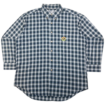 Vintage Burberry Nova Check Long Sleeve Button Up Shirt Size XL