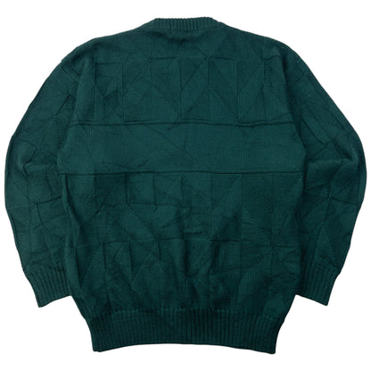 Vintage 90s Burberry Embroidered Wool Knit Jumper Size S