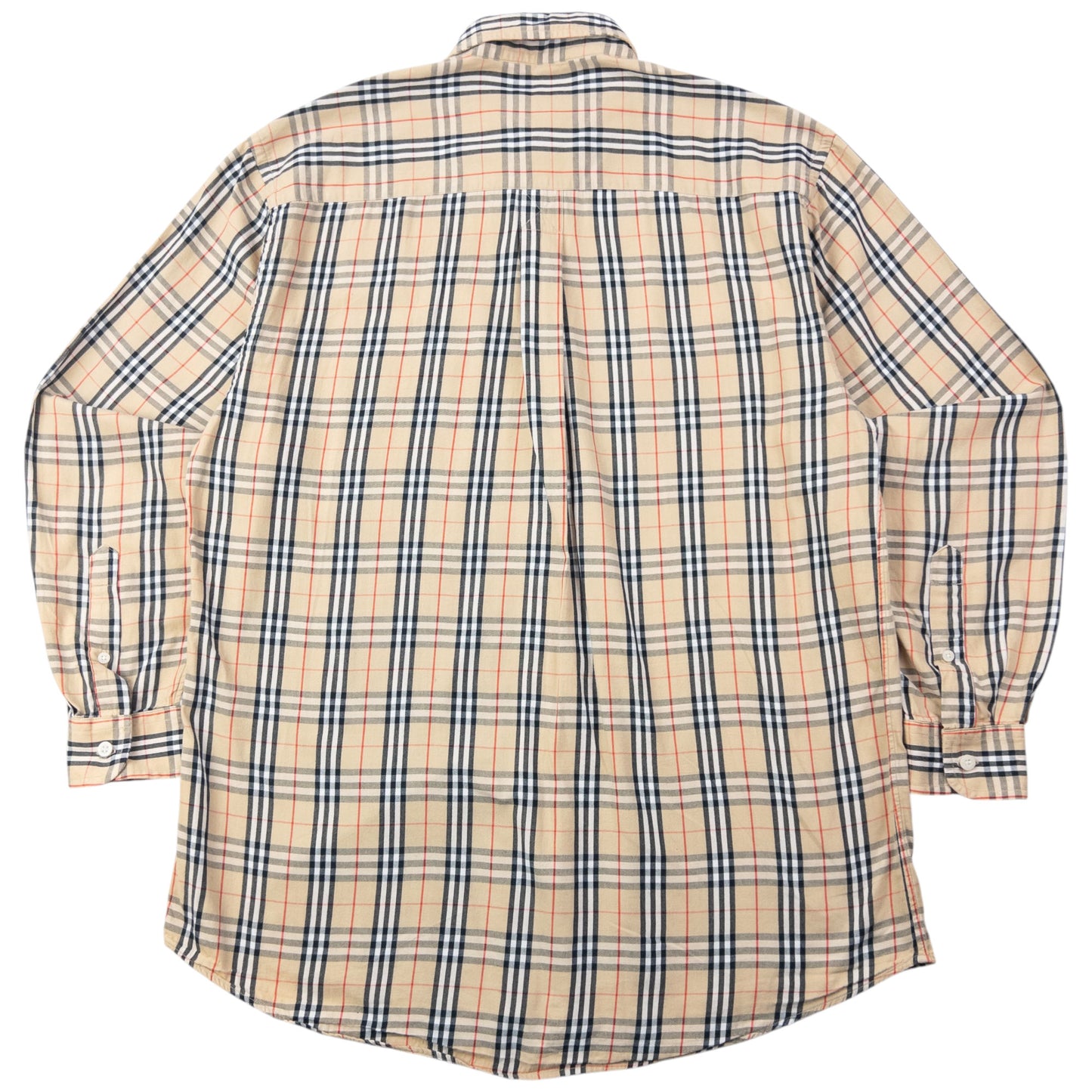 Vintage 2000s Burberry Nova Check Long Sleeve Button Up Shirt Size M