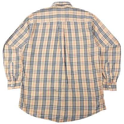 Vintage 2000s Burberry Nova Check Long Sleeve Button Up Shirt Size M