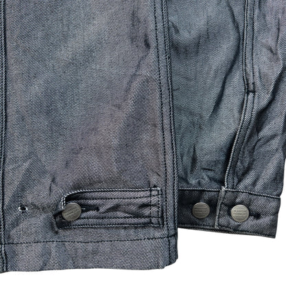 Vintage 2000s Marithe + Francois Girbaud Metallic Denim Jacket Size XL