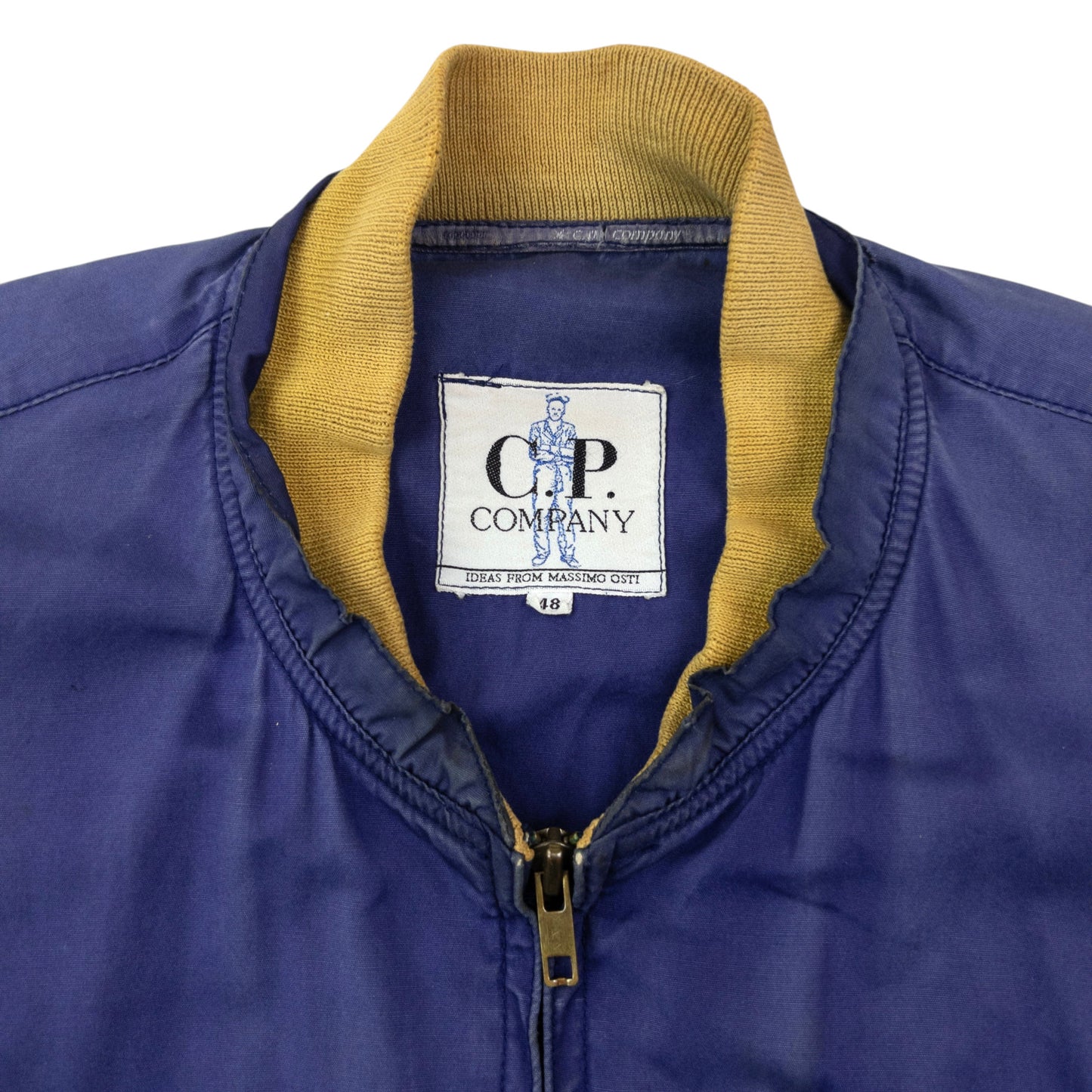 Vintage 80s CP Company Zip Off Sleeve Bomber Jacket Size M