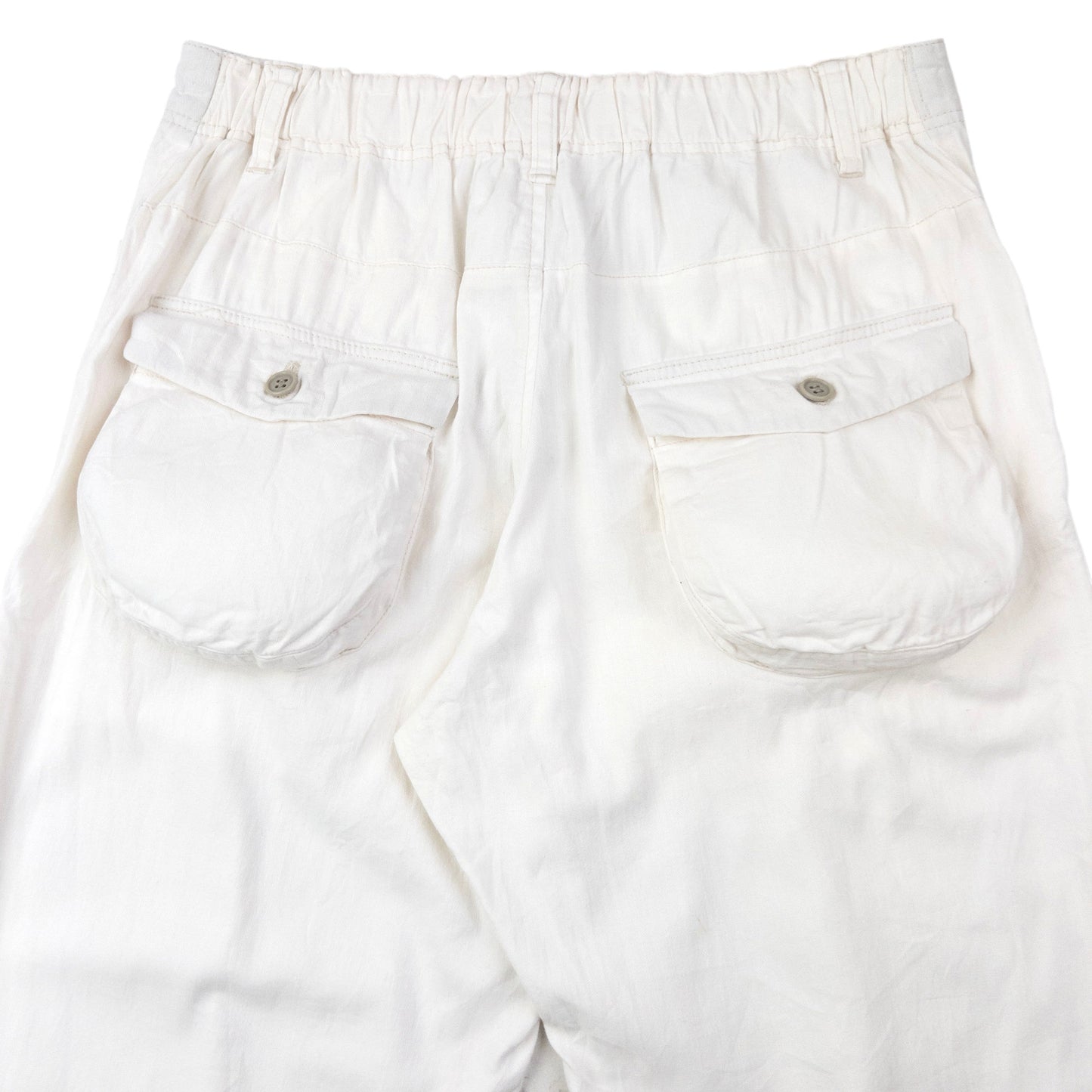 Vintage 90s Plantation By Issey Miyake Cropped Linen Trousers Size W32