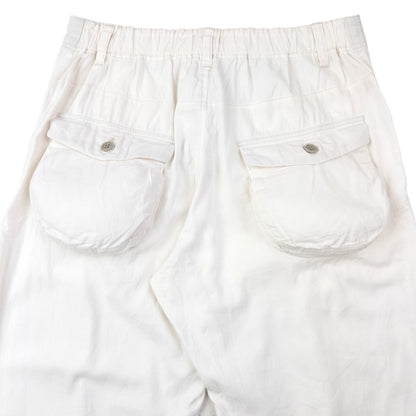 Vintage 90s Plantation By Issey Miyake Cropped Linen Trousers Size W32