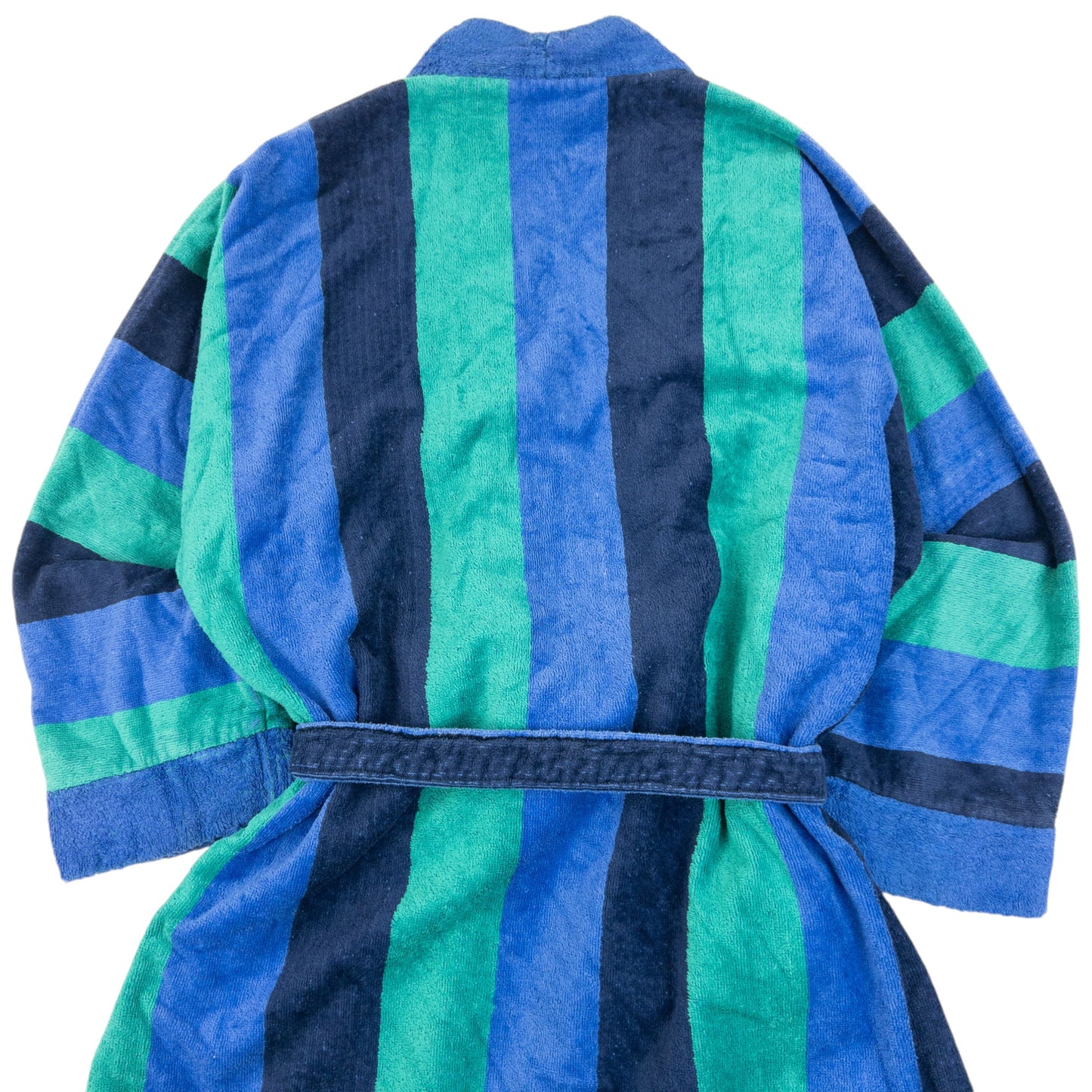 Vintage 90s YSL Yves Saint Laurent Striped Terry Cloth Dressing Gown