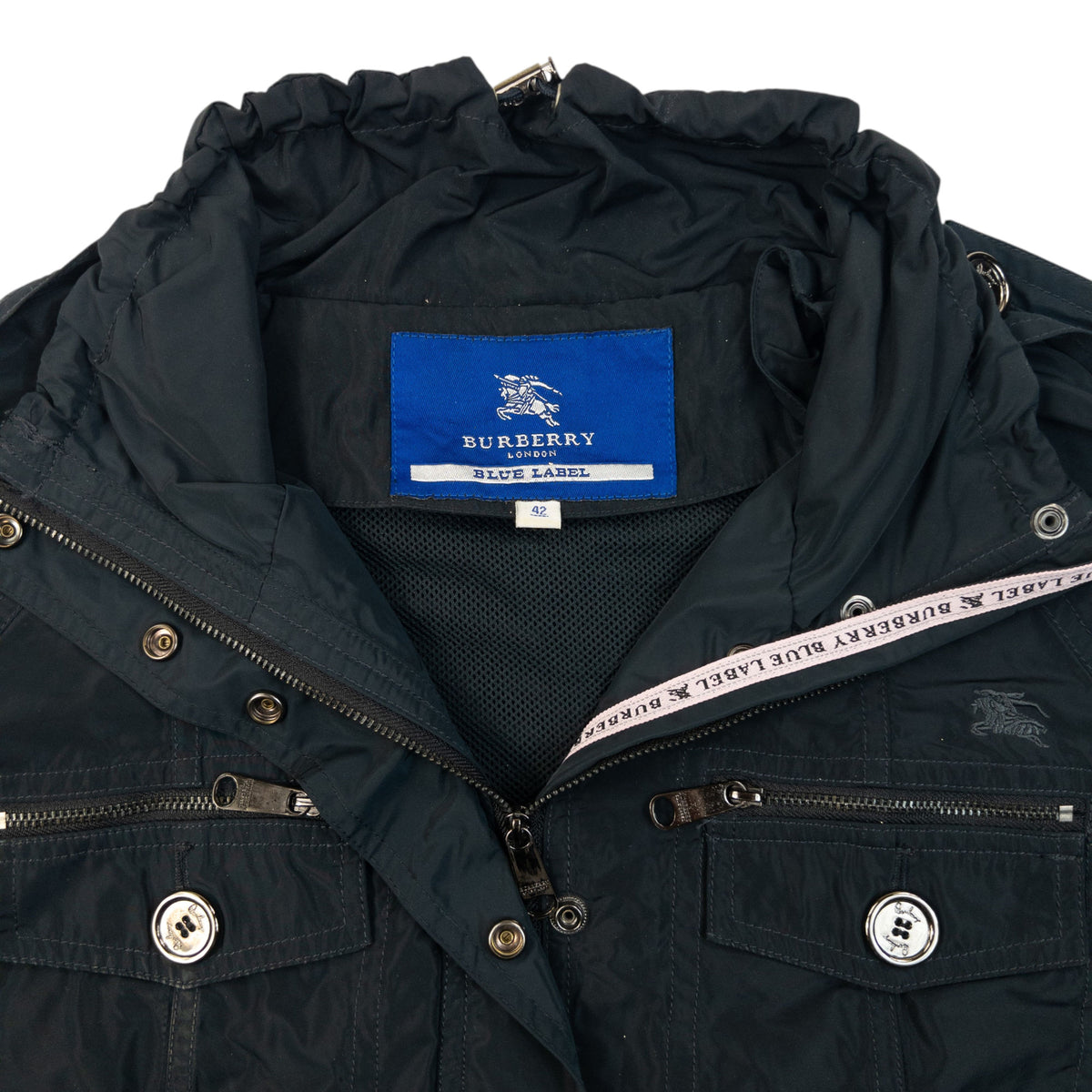 Vintage 2000s Burberry Blue Label Adjustable Jacket Womens Size S