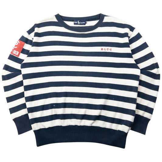 Vintage 1993 Ralph Lauren RLYC Striped Jumper Size XS