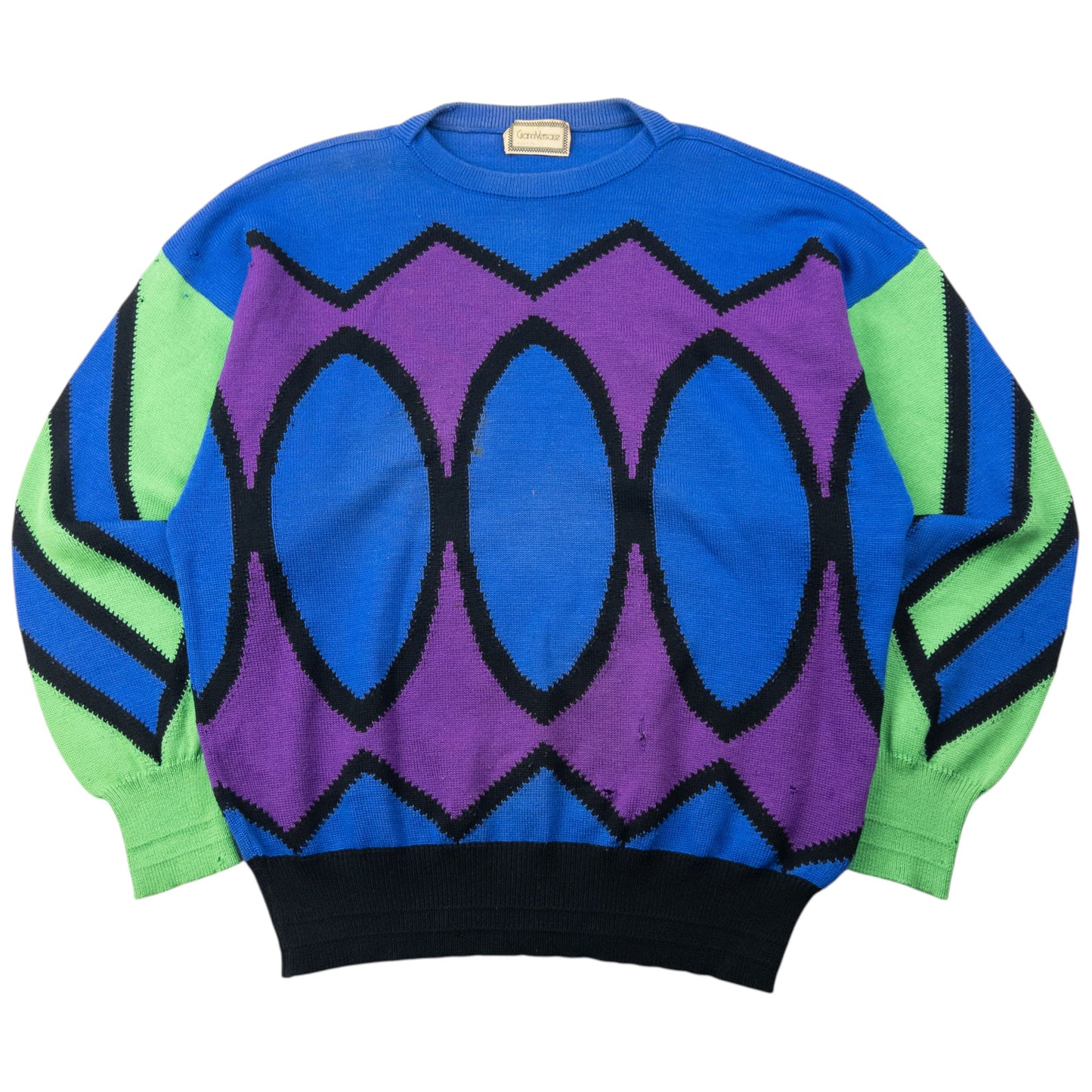 Vintage 80s Gianni Versace Wool Jumper Size M