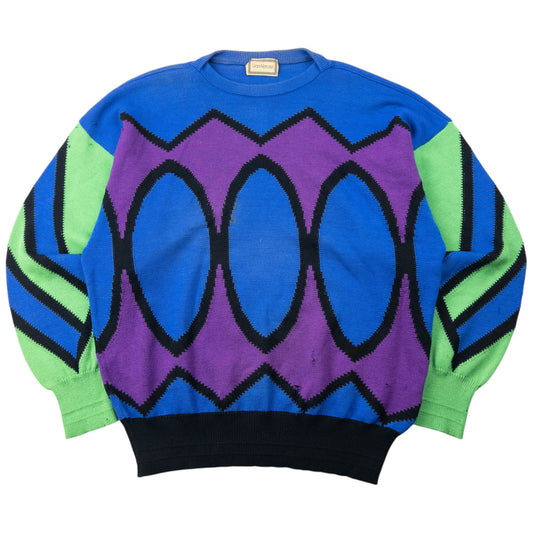 Vintage 80s Gianni Versace Wool Jumper Size M