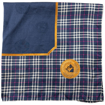 Vintage 90s Burberry Nova Check Silk Scarf