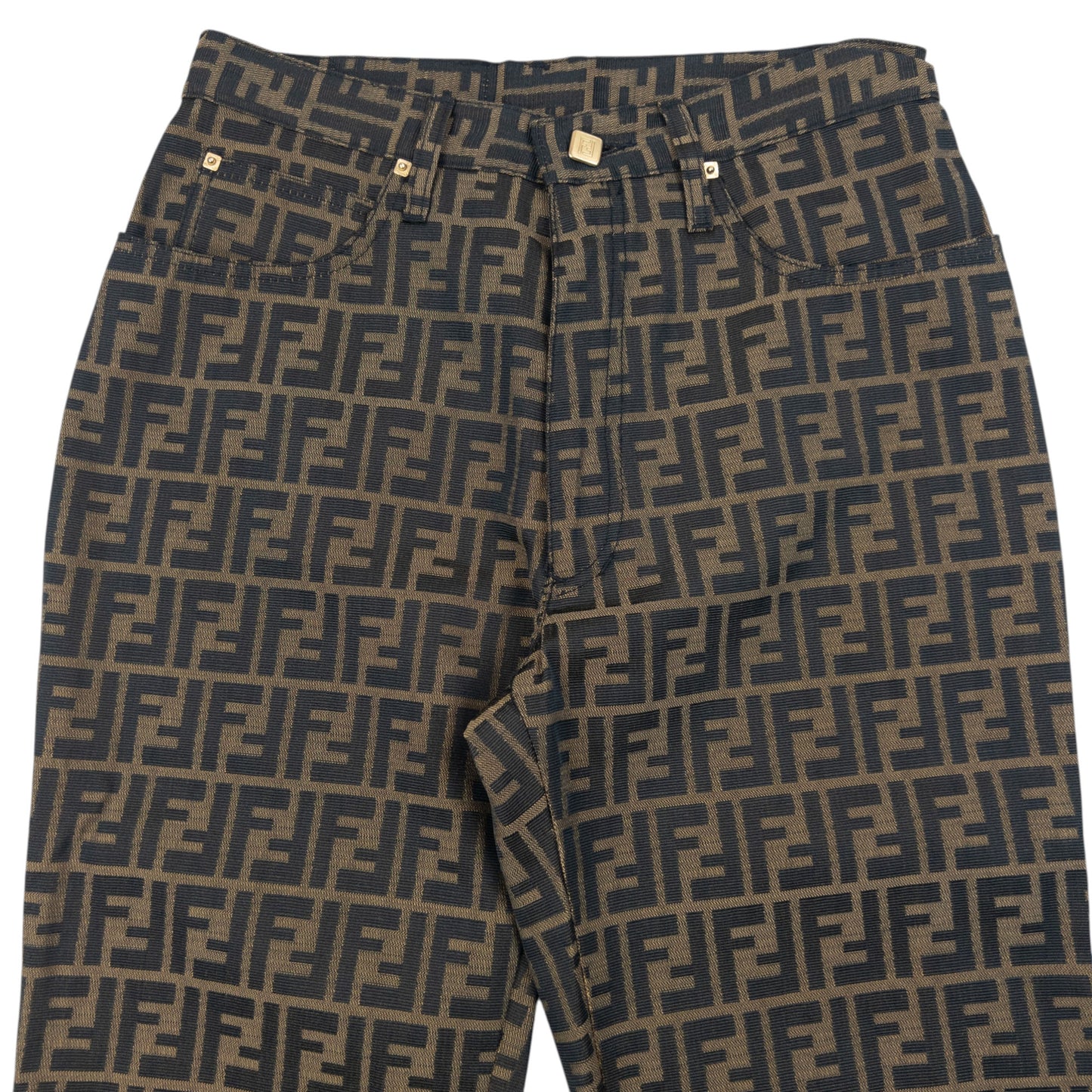 Vintage 90s Fendi Monogram Trousers Womens Size W27