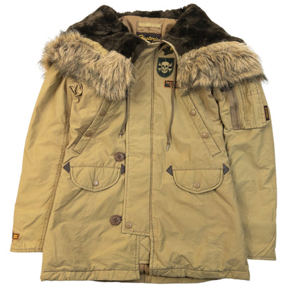 Vintage 90s Hysteric Glamour Fur Hood Cape Jacket Womens Size M