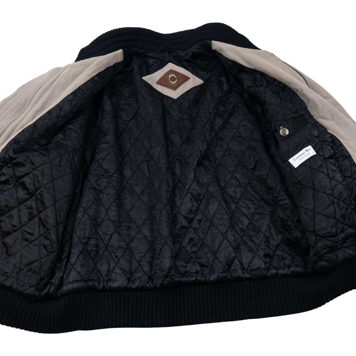 Vintage 90s Hugo Boss Cashmere Bomber Jacket Size XL