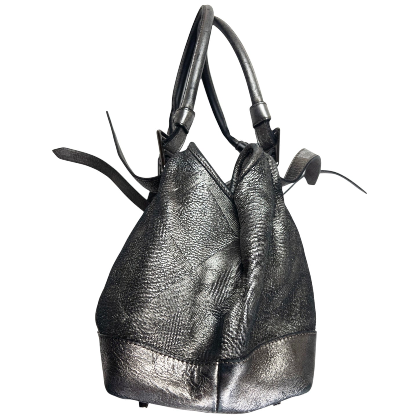 Vintage Burberry Metallic Nova Check Shoulder Bag