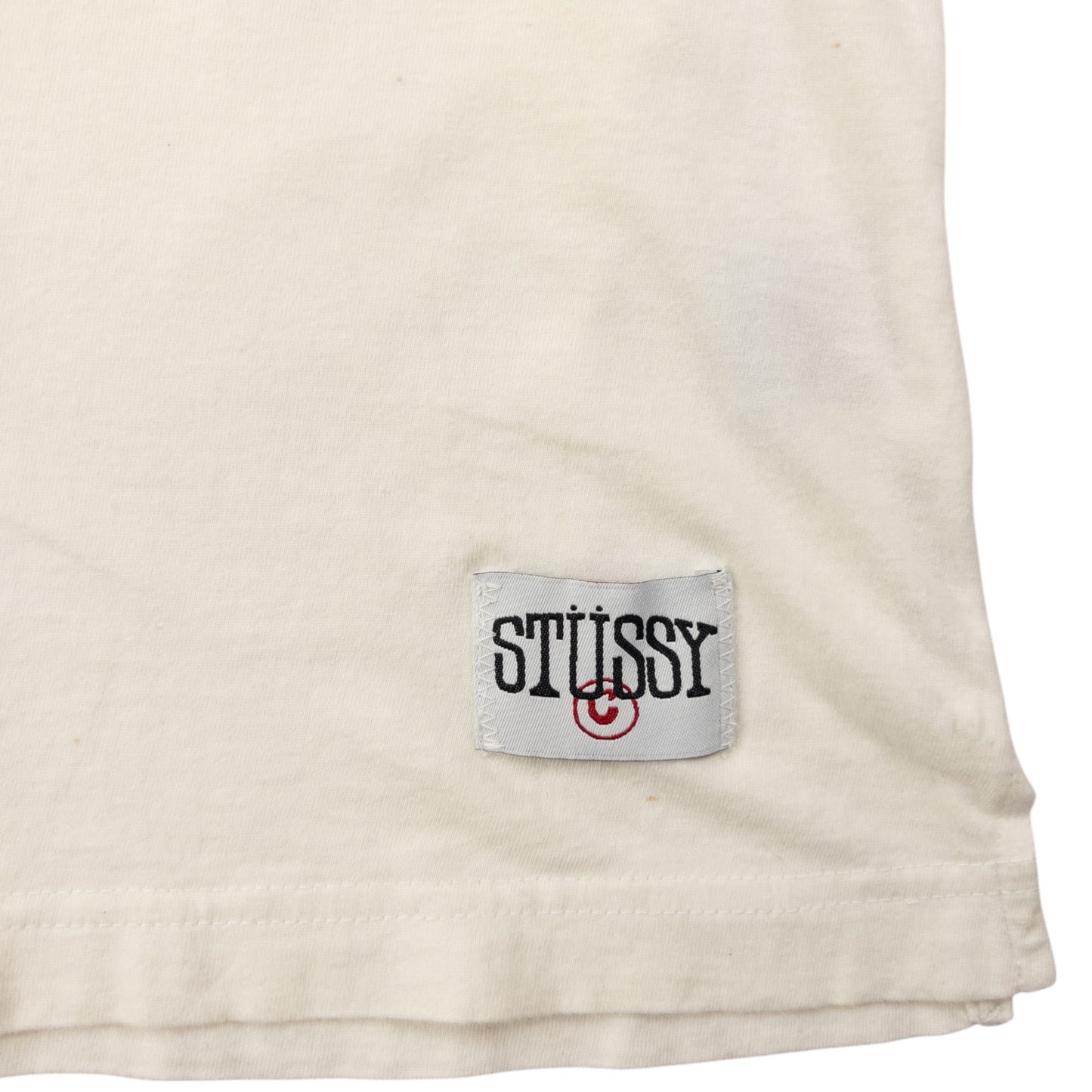 Vintage Stussy Colour Block Polo Shirt Size L