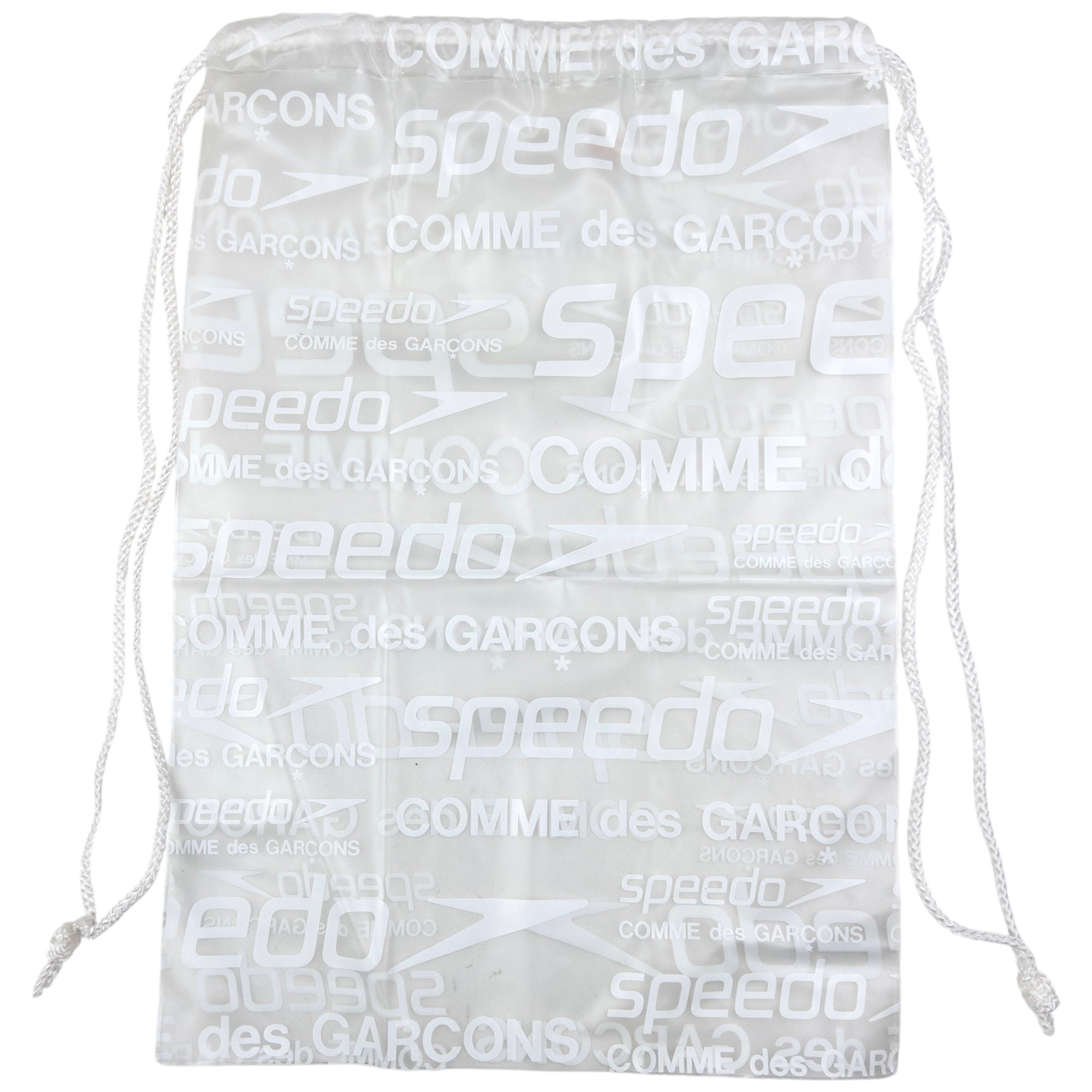 Vintage Comme Des Garçons X Speedo Clear Monogram Drawstring Bag