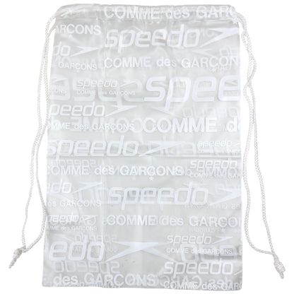 Vintage Comme Des Garçons X Speedo Clear Monogram Drawstring Bag