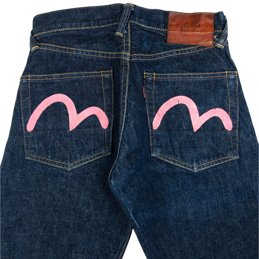 Vintage Evisu Double Gull Japanese Denim Jeans Size W25