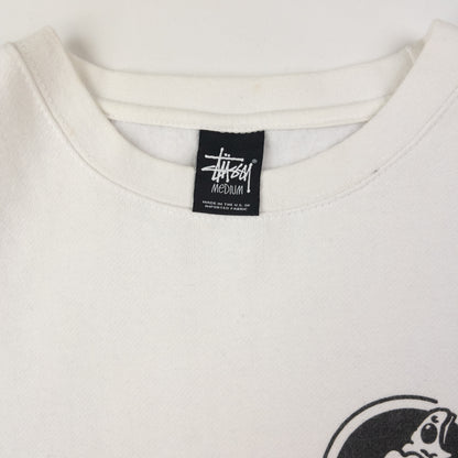 Vintage Stussy X Gasius Pizza Graphic Sweatshirt Size M