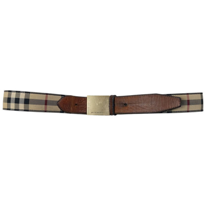 Vintage Burberry Nova Check Belt Size W30