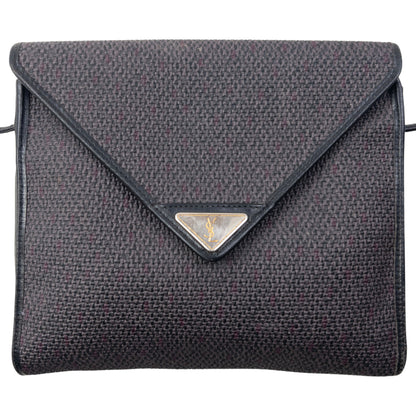 Vintage 80s YSL Yves Saint Laurent Woven Crossbody Bag